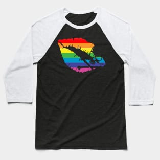 rainbow flag lips Baseball T-Shirt